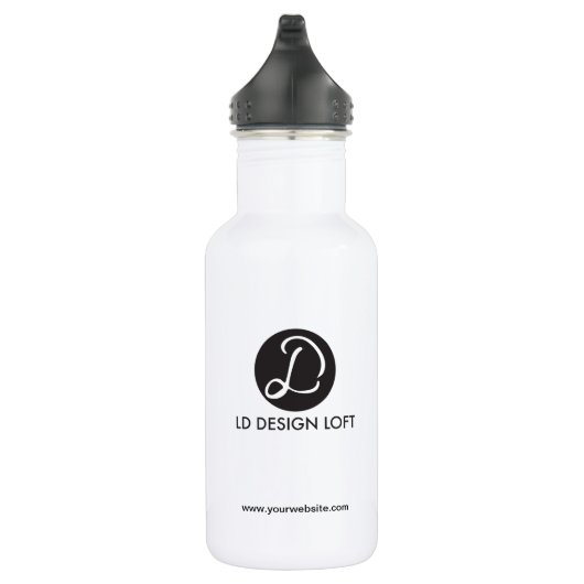 Promotie met uw logo en website waterfles  (Rechts)