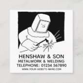 Promotie Metalwork & Welding Vierkante Visitekaartje (Voorkant)
