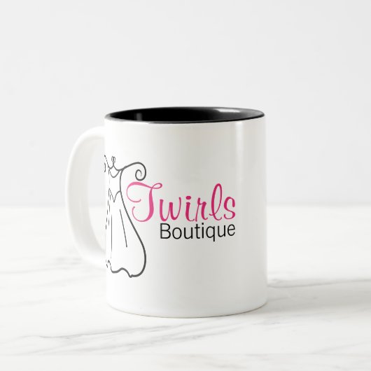 Promotie-Mok Tweekleurige Koffiemok (Voorkant links)