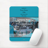 Promotie Mousepad Auto Engine - HAMbyWG Muismat (Met muis)