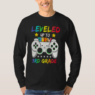 Promotie naar 3e klas Videospelende kinderen terug T-shirt
