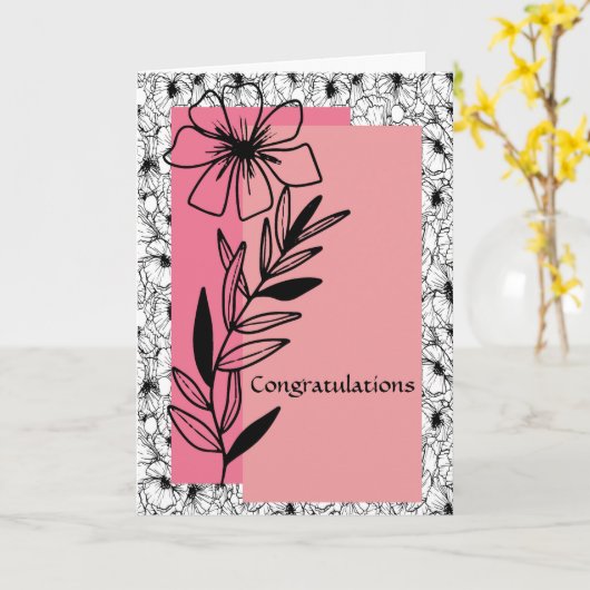 Promotie naar assistent Manager gefeliciteerd Kaart (Gele Bloem)