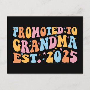 Promotie naar Oma Est. 2025 III Briefkaart