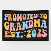 Promotie naar Oma Est. 2025 III Spandoek (Horizontaal)