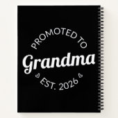 Promotie naar Oma Est. 2026 I Notitieboek (Achterkant)