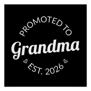 Promotie naar Oma Est. 2026 I Perfect Poster
