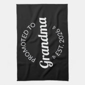 Promotie naar Oma Est. 2026 I Theedoek (Verticaal)