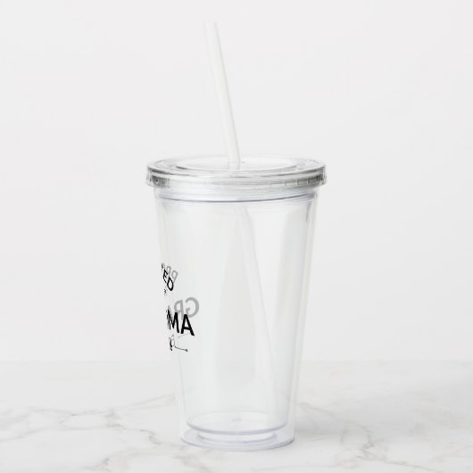 Promotie naar Oma Est. 2026 II Acryl Drinkbeker (Links)