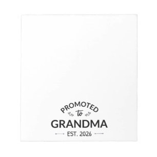 Promotie naar Oma Est. 2026 II Notitieblok