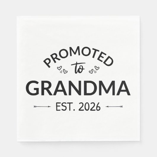 Promotie naar Oma Est. 2026 II Servet (Voorkant)