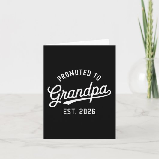 Promotie naar opa 2026 kaart (Voorkant)