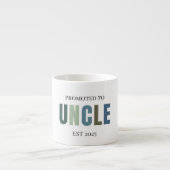 Promotie naar Uncle EST 2025 | Gepersonaliseerd Espresso Kop (Voorkant)