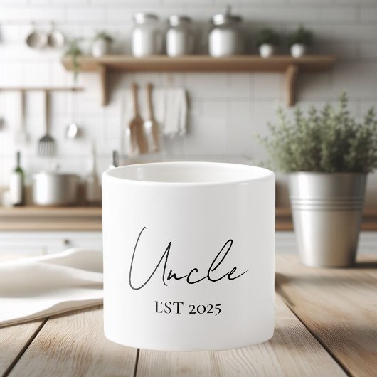 Promotie naar Uncle EST 2025 | Minimalistisch cade Espresso Kop