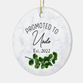 Promotie naar Uncle Ornament, zwangerschapsaankond Keramisch Ornament (Links)