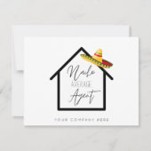 Promotie Nacho Gemiddelde Agent Real Estate Kaart (Voorkant)