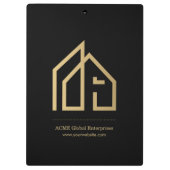 Promotie object Modern onroerend goed Klembord (Achterkant)