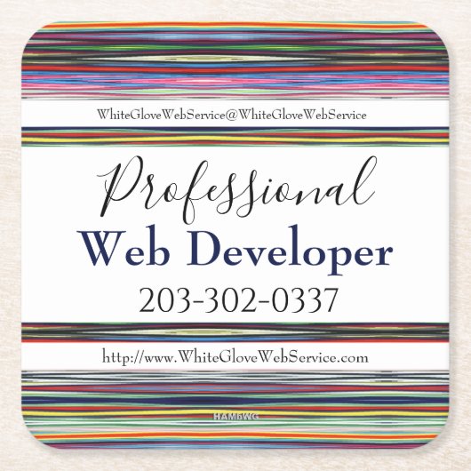 Promotie-Onderzetter HAMbyWG Kartonnen Onderzetters (Voorkant)