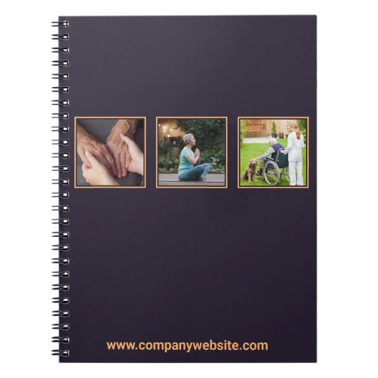 Promotie Paarse en Oranje zorg voor ouderen Notitieboek (Voorkant)