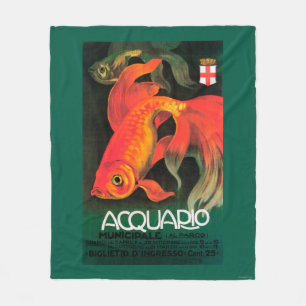 Promotie-Poster voor aquarium en stedelijk park Fleece Deken