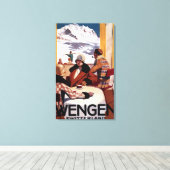 Promotie-Poster voor Downhill Club Canvas Afdruk (Insitu (Houten vloer))