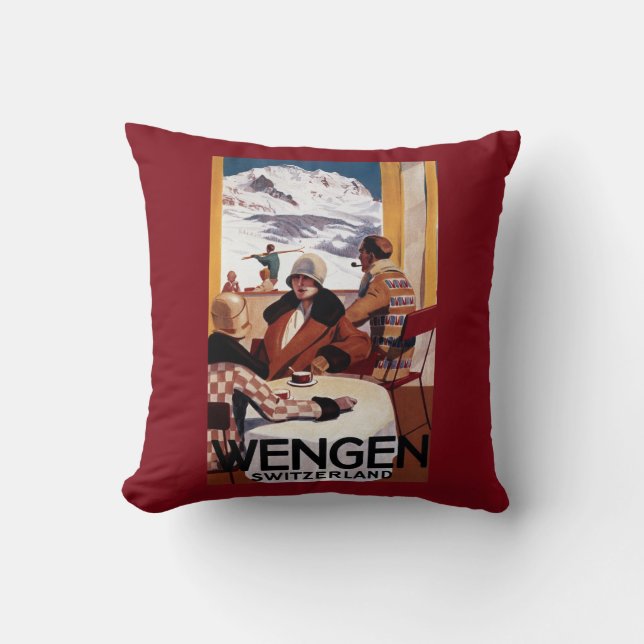 Promotie-Poster voor Downhill Club Kussen (Voorkant)