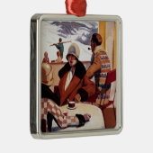 Promotie-Poster voor Downhill Club Metalen Ornament (Rechts)