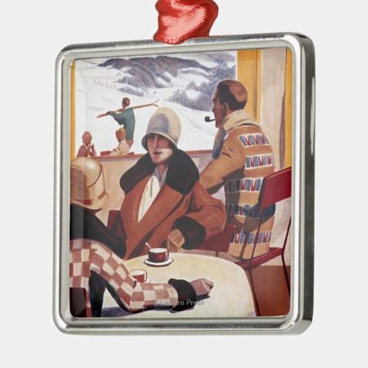 Promotie-Poster voor Downhill Club Metalen Ornament (Links)