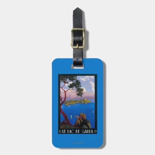 Promotie-Poster voor het Gardawmeer Bagagelabel (Voorkant verticaal)