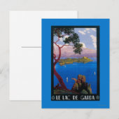 Promotie-Poster voor het Gardawmeer Briefkaart (Voorkant / Achterkant)