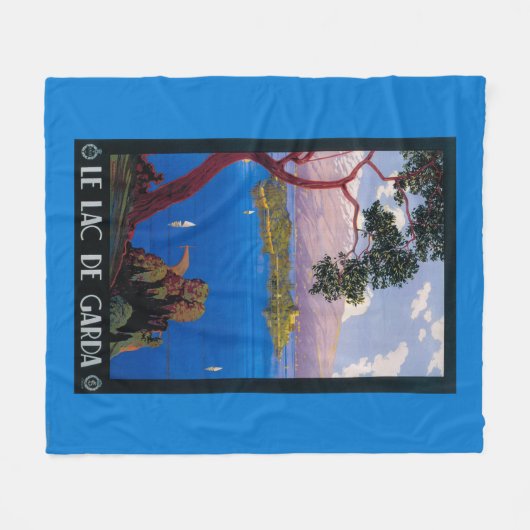 Promotie-Poster voor het Gardawmeer Fleece Deken (Voorkant (Horizontaal))