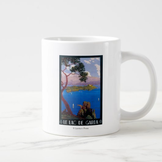 Promotie-Poster voor het Gardawmeer Grote Koffiekop (Rechts)