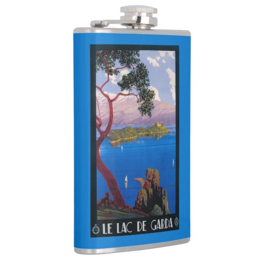 Promotie-Poster voor het Gardawmeer Heupfles (Rechts)