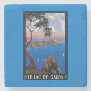 Promotie-Poster voor het Gardawmeer Stenen Onderzetter