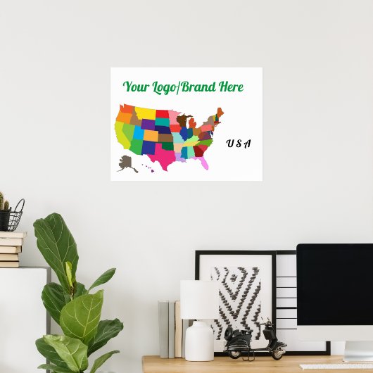 Promotie  Poster voor marketing (Thuiskantoor)