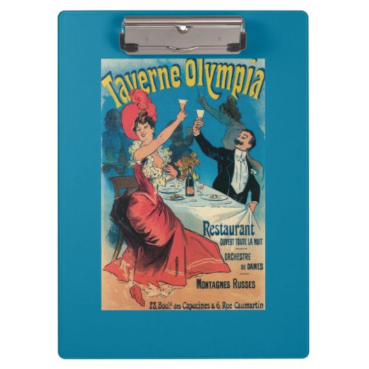Promotie-Poster voor Taverne Olympia Klembord (Voorkant)