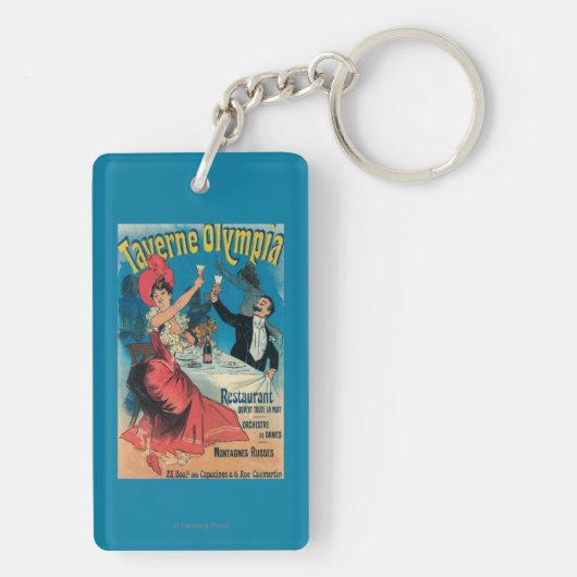 Promotie-Poster voor Taverne Olympia Sleutelhanger (achterkant)