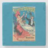 Promotie-Poster voor Taverne Olympia Stenen Onderzetter (Voorkant)
