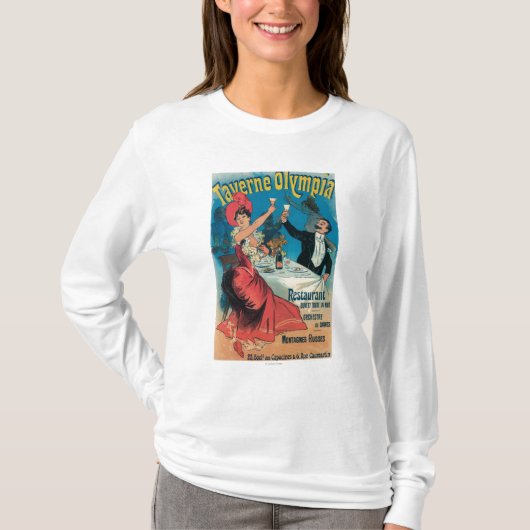 Promotie-Poster voor Taverne Olympia T-shirt (Voorkant)
