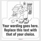 Promotie printer- en afdrukbedrijf sticker (Vel)