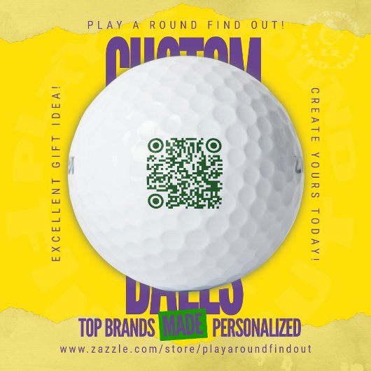 Promotie QR-code link voor bedrijfsgolfuitje om te Golfballen