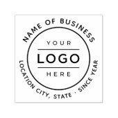 Promotie Ronde Custom Business Logo Branded Zelfinktende Stempel (Design)