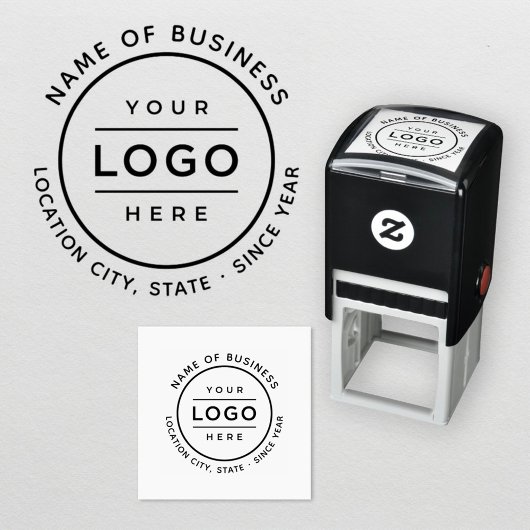 Promotie Ronde Custom Business Logo Branded Zelfinktende Stempel