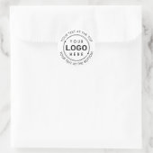 Promotie Ronde Logo Aangepaste tekst Sticker (Tas)