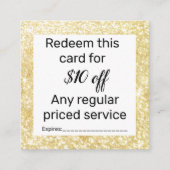 Promotie salon en spa vierkante visitekaartje (Voorkant)