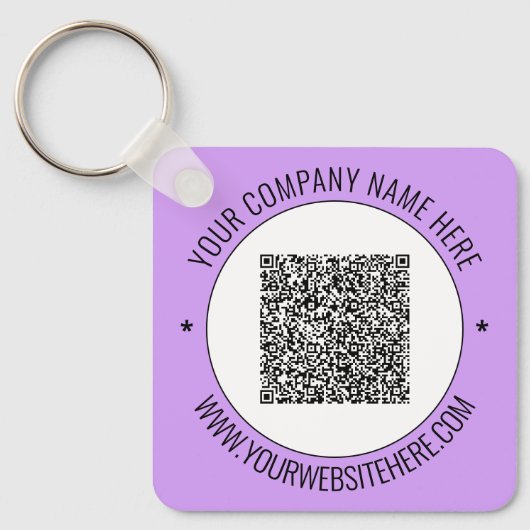 Promotie Sleutelhanger Uw QR-codenaam Website (Voorkant)