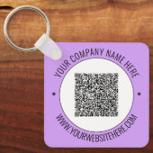 Promotie Sleutelhanger Uw QR-codenaam Website (Voorkant)