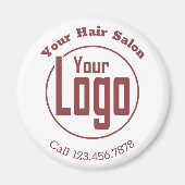 Promotie SMB Logo Bedrijfsnaam Telefoonnummer Magneet (Voorkant)