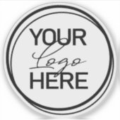 Promotie Sticker – Zakelijk Logo & Merk Design (Voorkant)
