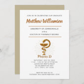 Promotie symbool van de Doctor of Pharmacy School Aankondiging (Voorkant / Achterkant)