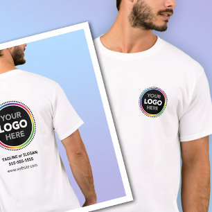 Promotie T-Shirt met logo op voor- en achterkant